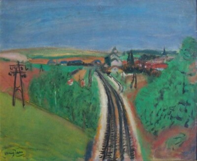 Landscape with Train-rail