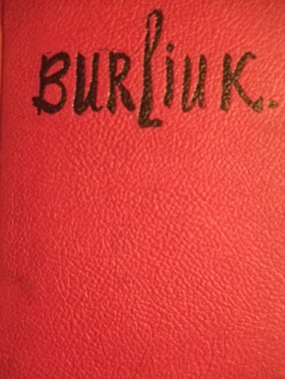 Burliuk book by Katherine S. Dreier